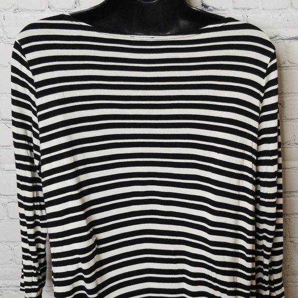 Cynthia Rowley striped top with pocket - Picture 5 of 7